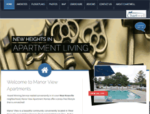 Tablet Screenshot of manorviewapts.com